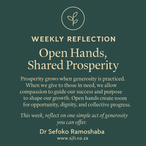 OPEN HANDS SHARED PROSPERITY